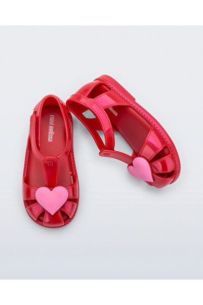 Mini Melissa صندل هيب هارت باليرينا 37783-أحمر