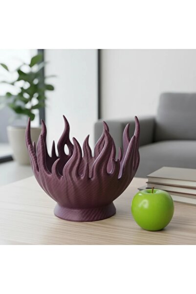 OEM Decorative Flame Bowl, 3D Printed, Small Object Holder, Modern Design