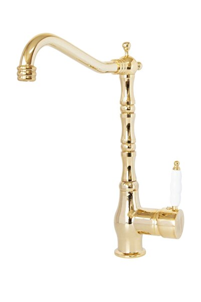 Filia Yapı Rustic Kitchen Sink Faucet Gold