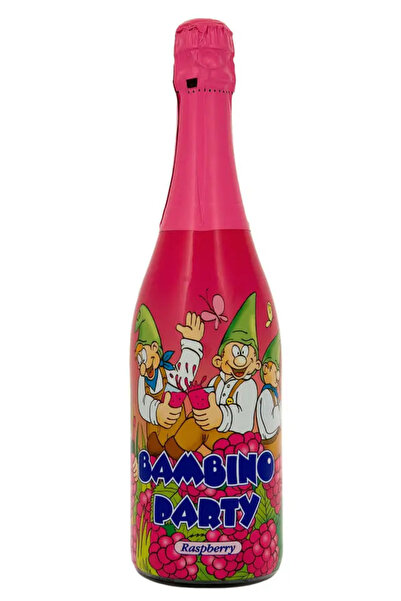 Bambino Vin spumant non-alcoolic cu zmeură, pentru petrecere, 0,75 L