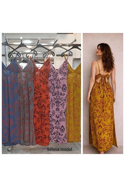 Eda Otantik Muslin Dress with Pattern Long