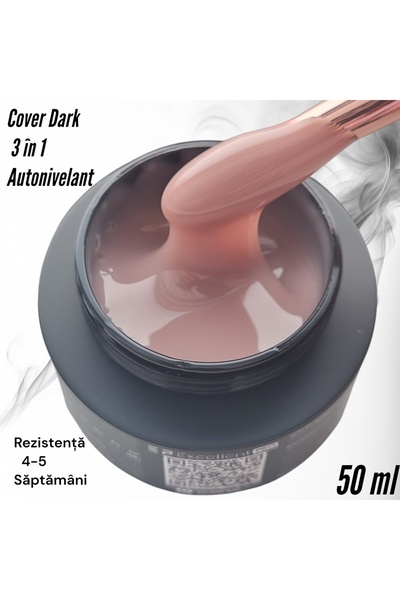 E-Unghii Gel UV Tixotropic - COVER DARK 50 ml