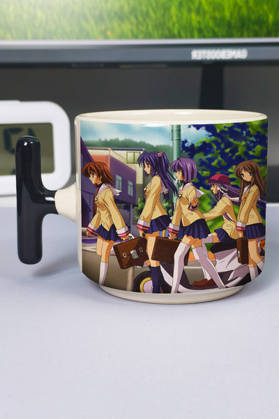 ZipZap كوب سيراميك فاخر مطبوع عليه رسومات أنمي من Clannad: After Story (قطعة ...