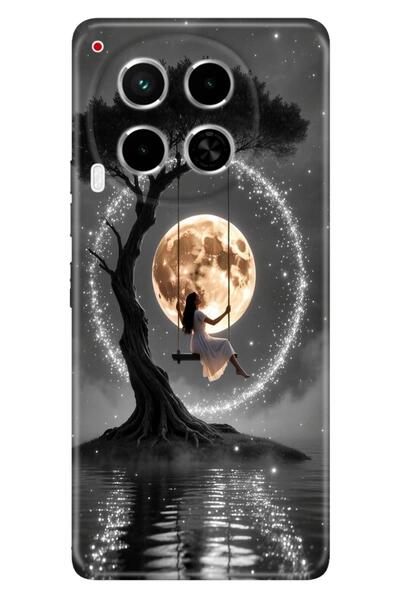 TECNO Camon 30 (CL6) Kılıf Romantik Dolunay Temalı Desenli Darbe Emici Silikon