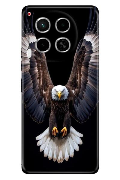 TECNO Camon 30 (CL6) Kılıf Şanlı Kartal Temalı Desenli Darbe Emici Silikon