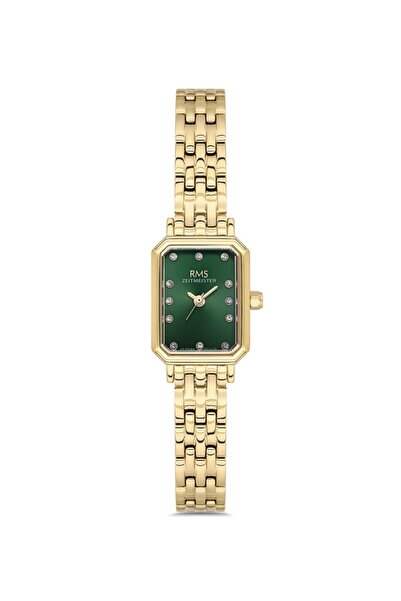 RMS Zeitmeister Rms.1.Ag2229.29 Minimal Rectangular Case Crystal Glass 3 Atm ...