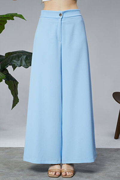 sehatex Nills Crepe Fabric Elastic Waist Comfortable Fit Women's Trousers Nil...