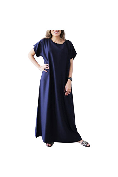 Generic Women's Premium Nida Fabric Abaya Inner Dress | Modest Maxi Dress | S...