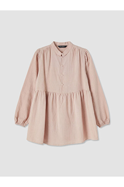 LC Waikiki Nevavm Women's Muslin Tunic with Drawstring Detail