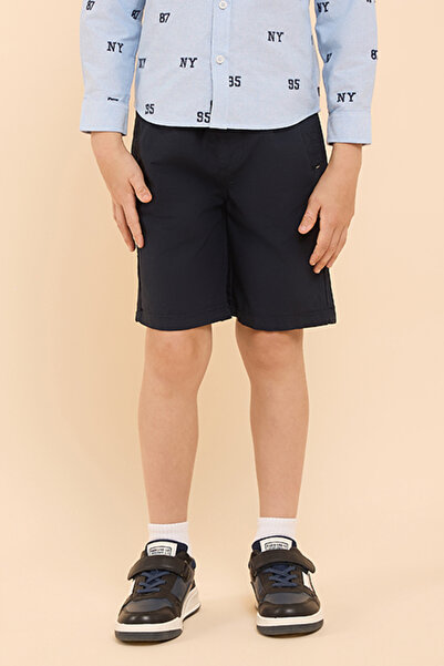 R&B Solid Shorts with Drawstring Waist