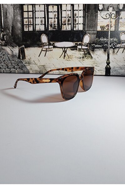 Byc polo Cbp095 Belli̇ne Leopard Unisex Sunglasses.