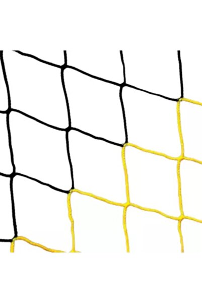MSP Fotbalová branková síť 7,32x2,44m, 4mm polypropylenová nit, žlutá/černá