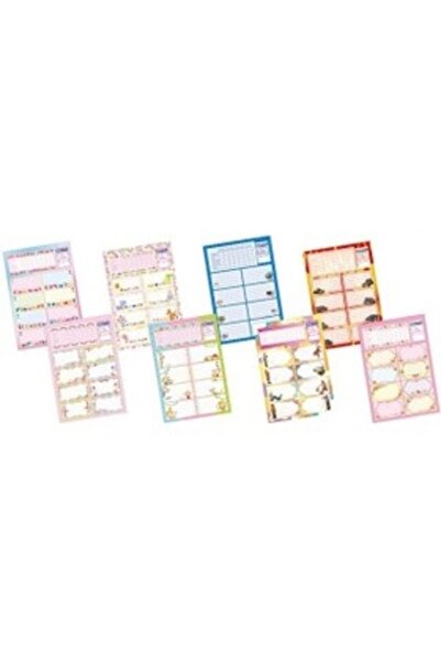 Tanex Gıpta Mia Ders Programlı Okul Etiketi - 10 Pieces