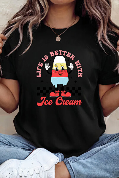 Sarah's Boutique Women's T-shirt – 100% cotton – Retro Popsicle