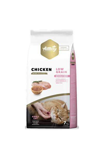 Amity Süper Premium Low Düşük Tahıllı Tavuklu Kedi Maması 2 Kg
