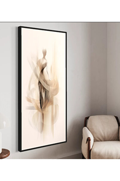 Afkar modern Modern Abstract Wall Art Elegant Design Canvas Painting - Calm B...