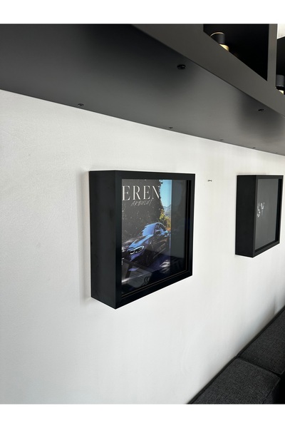 NOİRFRAM Noirframe® Kişiye Özel Shadow Box MDF Tablo – İsimli & Fotoğraflı Pa...