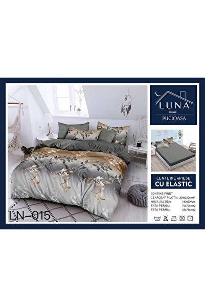 Pucioasa Finet type Duvet Cover Set 6 pieces, printed, double bed, 2 people