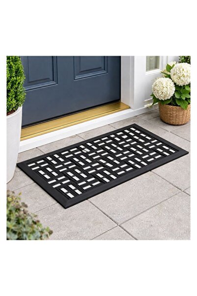 OEM Covoraș intrare pentru ușă, Negru, 60 x 40, cauciuc, antiderapant, decora...