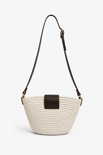 İlu Bags Palm Wicker Shoulder and Crossbody Bag