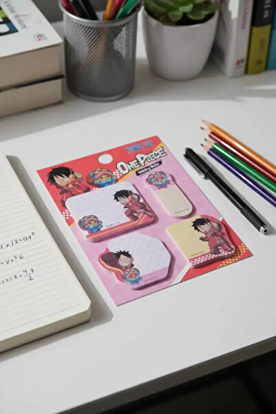 Miniso One Piece Collection Mini Figure Sticky Note Set (4 Pieces) – Anime Th...