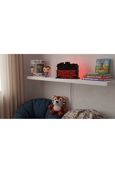 OUT OF BOX مصباح LED ديكوري بتصميم منزل الرعب والغموض – إضاءة ليلية للمكتب وغرفة النوم وغرفة الألعاب – يعمل عبر