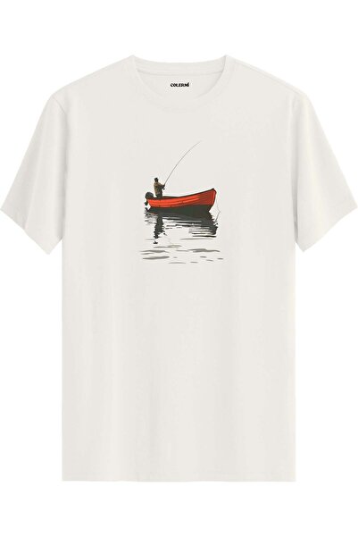 Colermi Fisherman Boat Printed T-Shirt