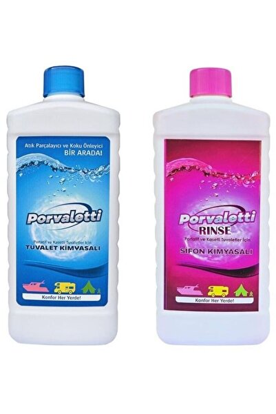 Portatif Tuvalet Kimyasalı 2'li Set (Atık Parçalayıcı ve Koku Giderici)