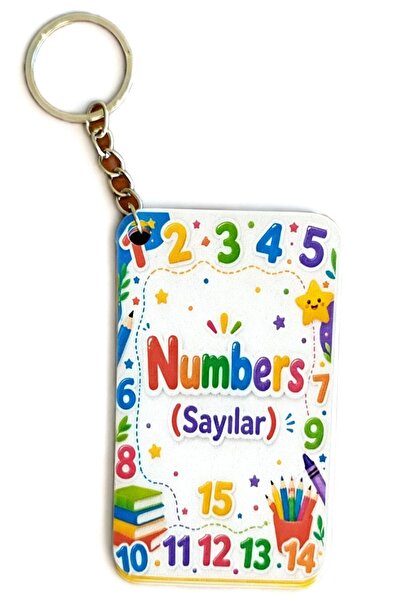 Store renklidünyalr 10 ADET Numbers (Anahtarlık) 1'den 20'ye Sayılar İngilizc...