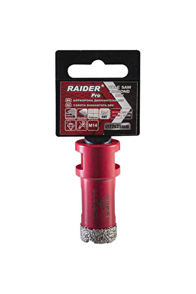 Raider Freza diamantata pentru frezare uscata M14 x 22 mm