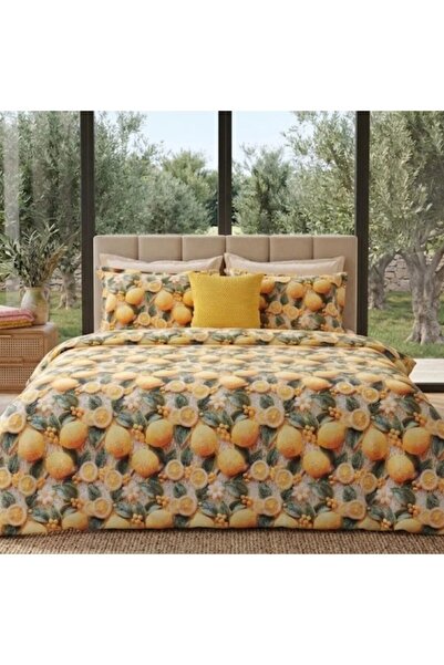 Pucioasa Double Duvet Cover Set made of %100 cotton satin cotton, 4 pieces, L...