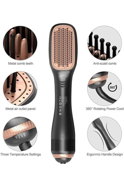 Generic Joy Professional 2 in1 Hot Air Styling Brush,Dryer, Hair Straightener...