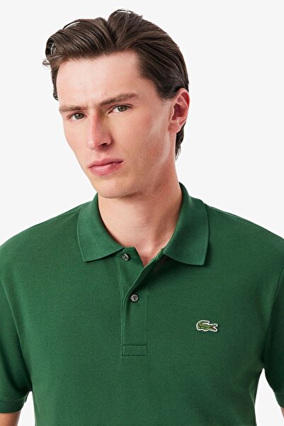 Lacoste L.12.12 تي شيرت بولو كلاسيكي خفيف الوزن للرجال ذو ياقة بولو باللون ال...