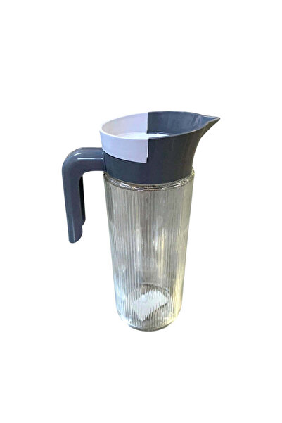 OEM Carafa Diamond, sticlă transparentă, cu capac și mâner, 1350 ml