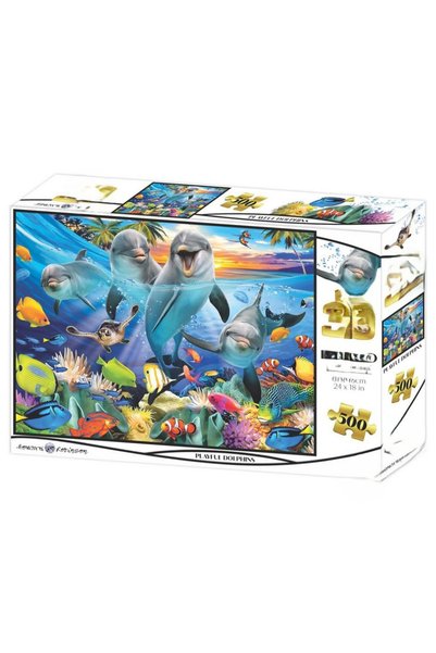 NW NessiWorld Oyuncu Yunuslar 500 Parça Yetişkin Puzzle