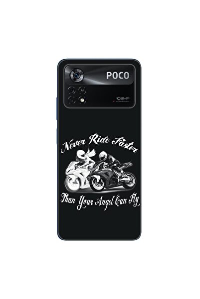 OEM Калъф, съвместим с Xiaomi Poco X4 Pro, силиконов гел TPU с шарка  "Никога...
