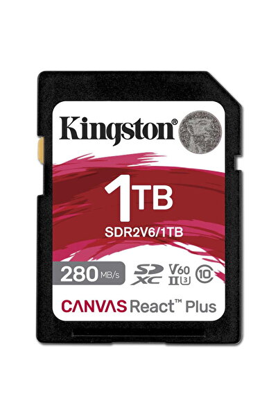 Kingston Canvas React Plus SD memory card, 1 TB, SDXC, Class 10