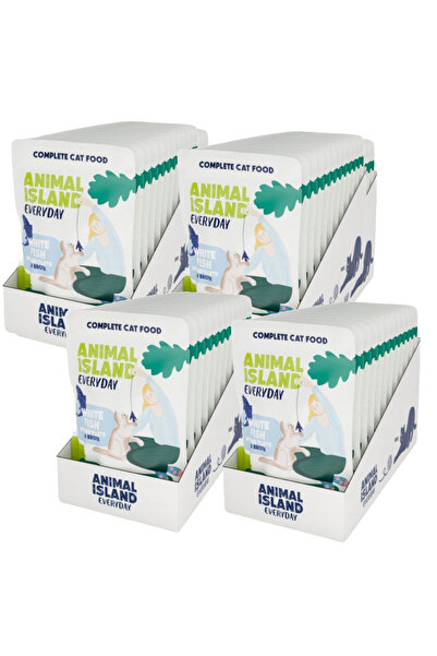 Animal Island White fish fillet for cats 48x85g