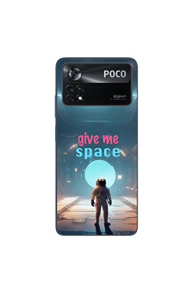 OEM Case compatible with Xiaomi Poco X4 Pro Silicone Gel Tpu Model Give Me Space