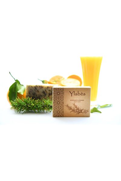 Ylabès صابون طبيعي طازج مصنوع يدويًا - صابون طبيعي نقي بالروزماري والبرتقال م...