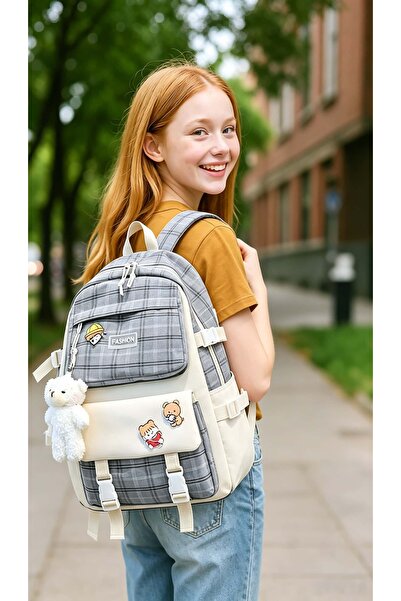 HI-FINE 5-Piece School Backpack Set for Girls Boys, Cute Casual Student Backp...