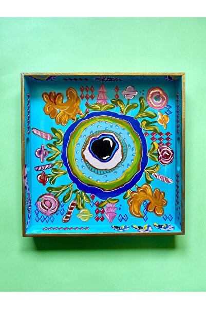 ECLE.CO Nazar Çarkı Blue Tray