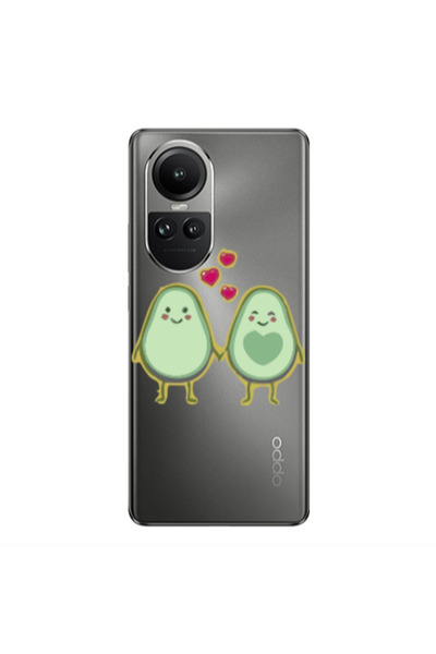 Other Oppo Reno10 5G Avocados Transparent Silicone TPU Θήκη