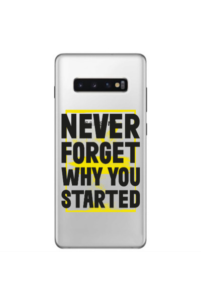 Other Samsung S10 Plus Never Forget Transparent Silicone TPU Θήκη