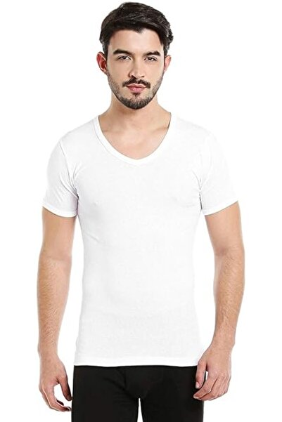 BYC Men's V-Neck Undershirt, White