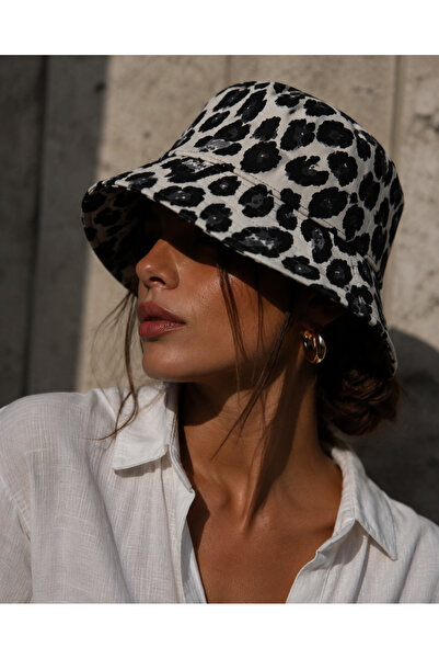 la polario Premium Leopar Bucket Şapka