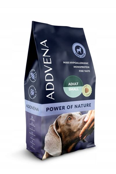 ADDVENA Hrană uscată pentru câini PUTEREA NATURII Adult mic miel 10kg