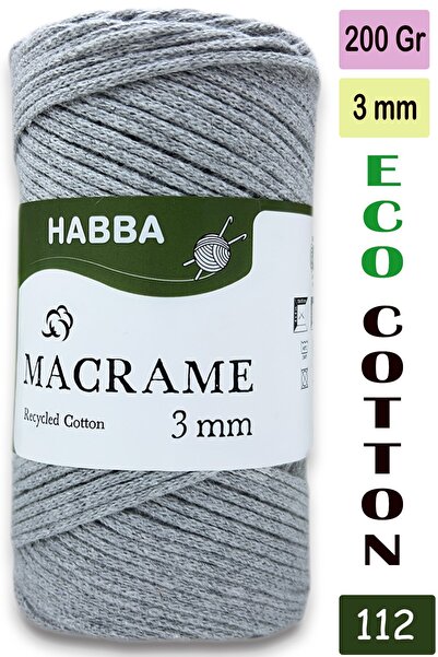 habba respect Habba 3 mm -Premium Cotton Cotton Macrame Cord-Cotton Chain Mac...