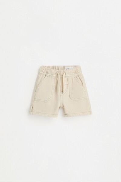 LEFTIES Denim jogger bermuda şort