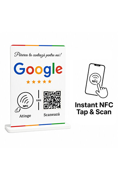 nuomovo Stand De Promovare Recenzii In Google, cu Tehnologie NFC si Cod QR, N...